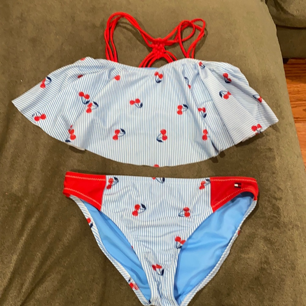 Girls size 12/14 Tommy Hilfiger 2 piece swimsuit